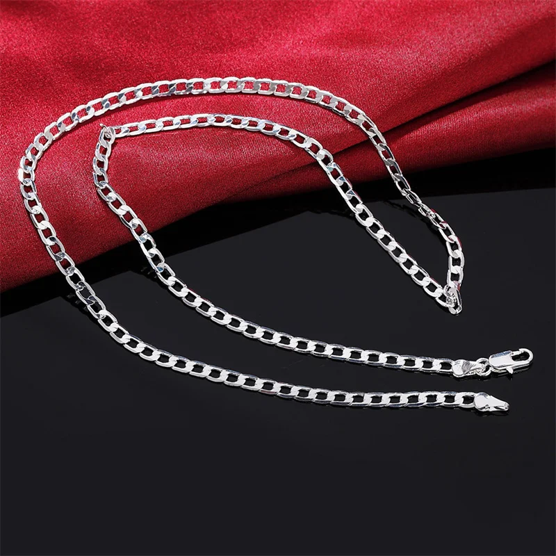 Men's 925 Sterling Silver Neck - Cuban Link Chain 12Mm recension och pris
