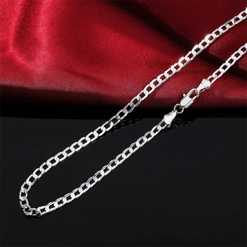 Men's 925 Sterling Silver Neck - Cuban Link Chain 12Mm recension och pris