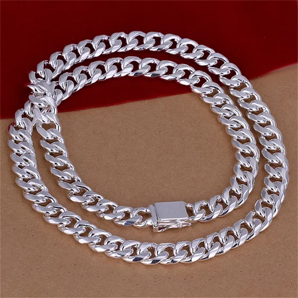 20-24inch 925 Sterling Silver  - 925 Sterling Silver Chain Necklace Men recension och pris