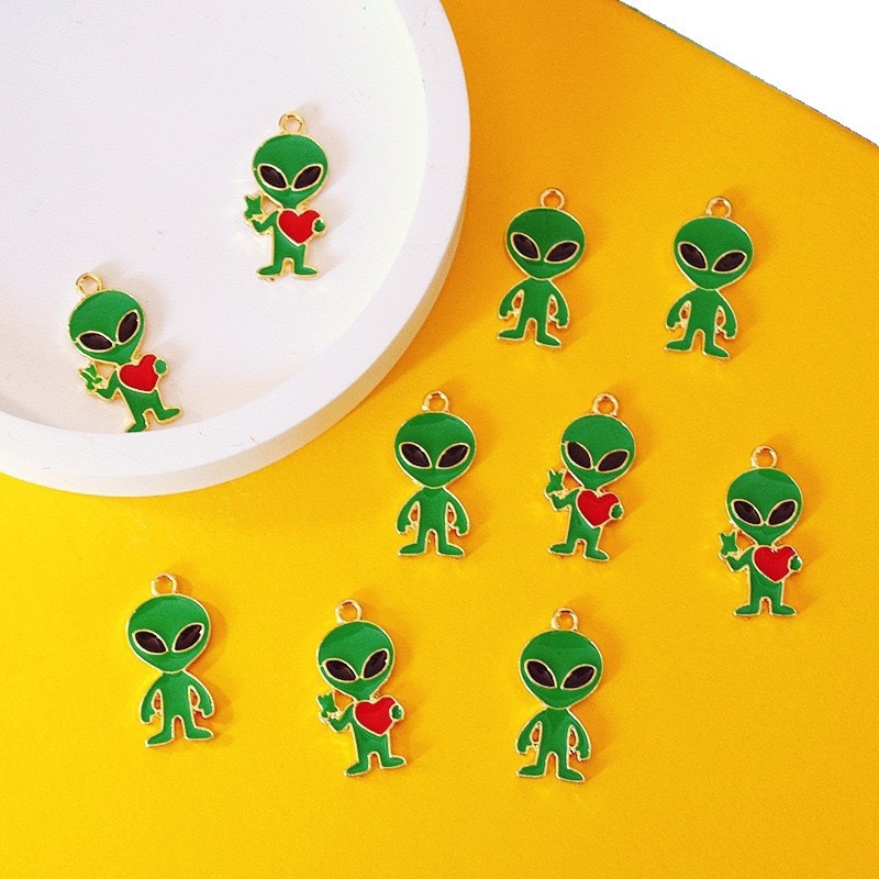 10pcs Simple Alien Alloy Drip  - Earrings recension och pris