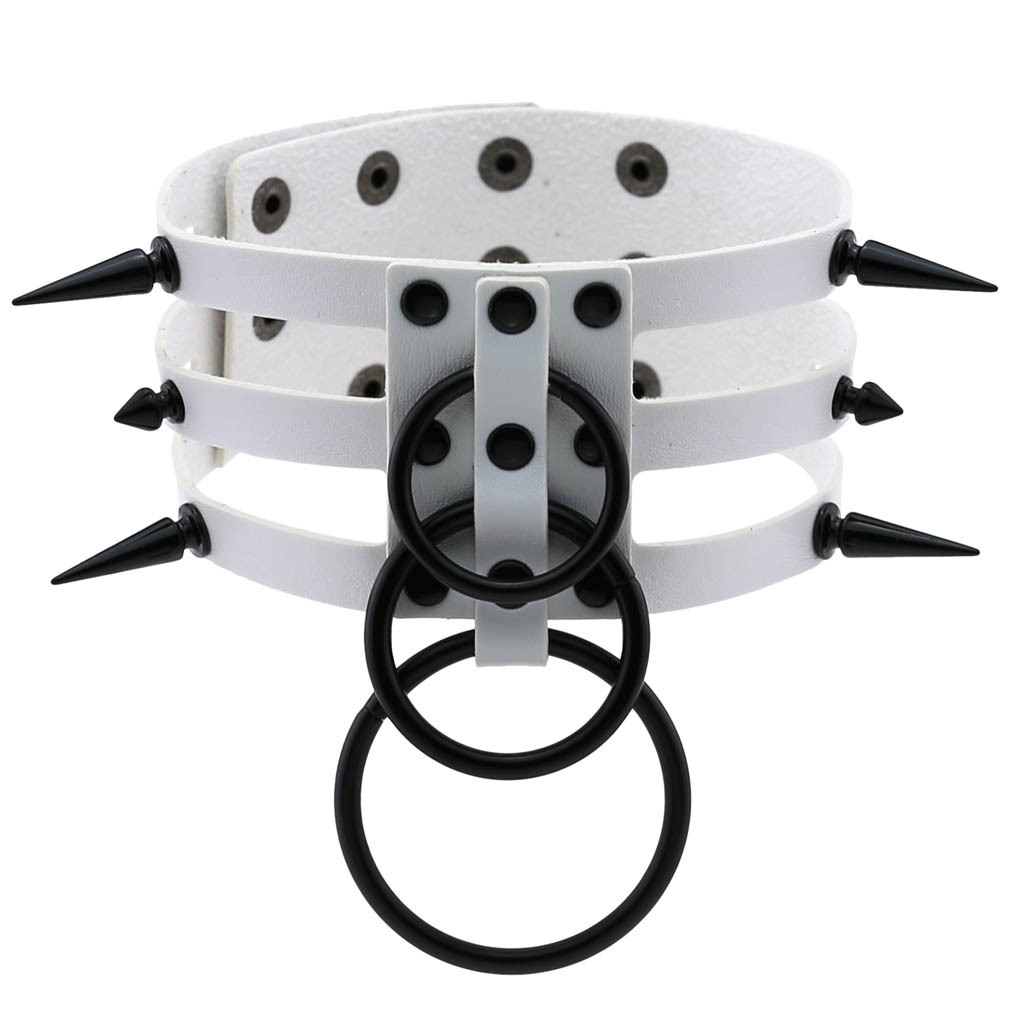 Fashion Women Men Black Rivet  - Goth Punk Spike Choker recension och pris