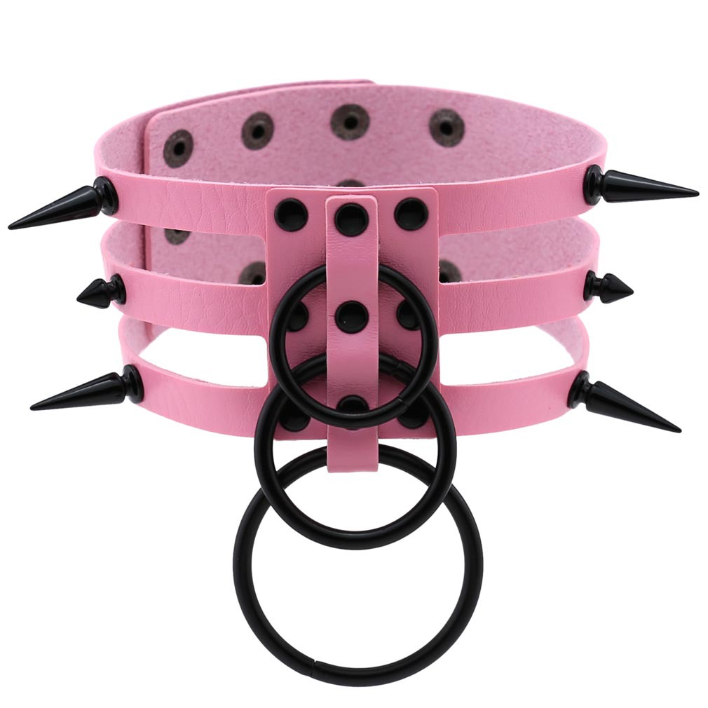 Fashion Women Men Black Rivet  - Goth Punk Spike Choker recension och pris