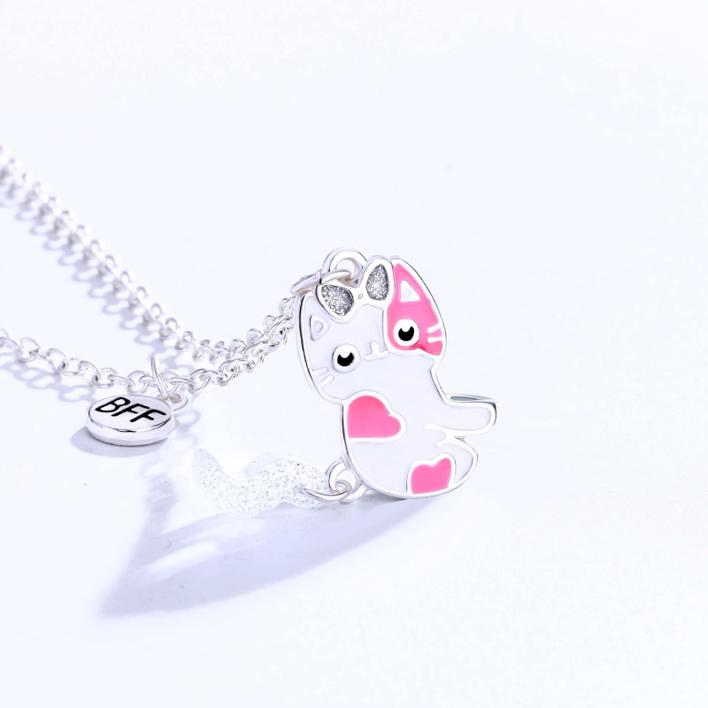 2Pcs Best Friend Pendant Gifts - Magnetic Couple Matching Necklaces recension och pris