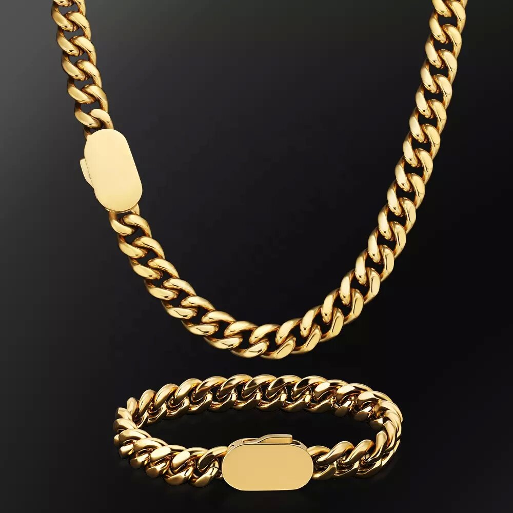 6-12mm Width New Style Stainle - Cuban Link Chain 12Mm recension och pris