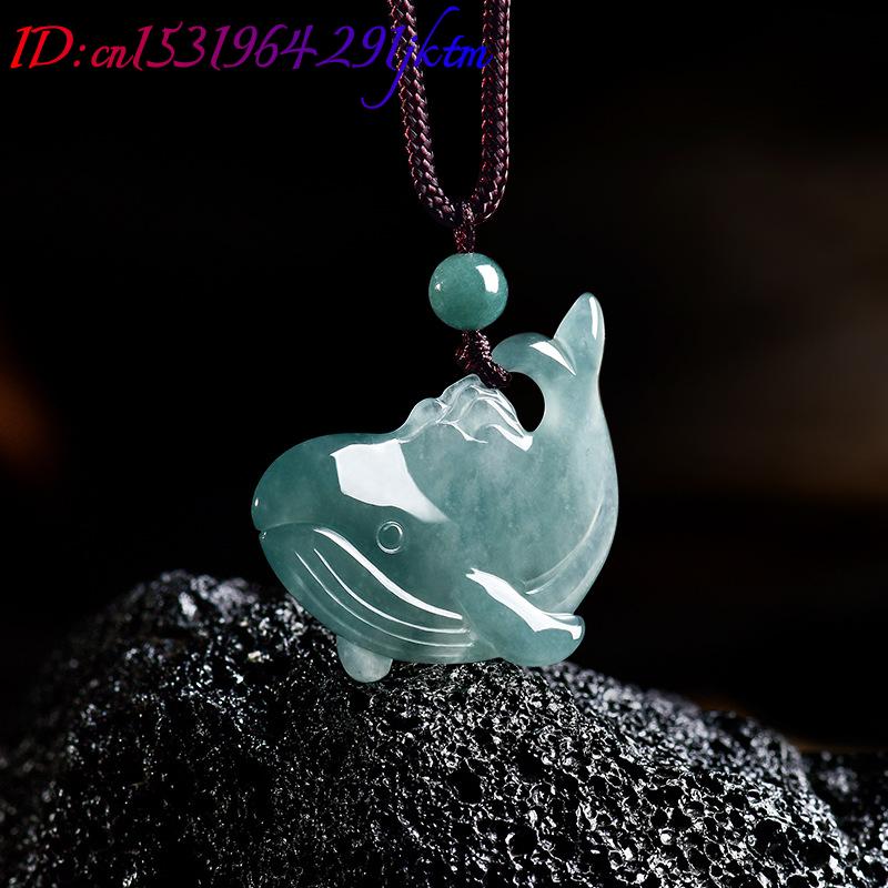 Natural Burmese Jadeite Whale  - Necklaces recension och pris