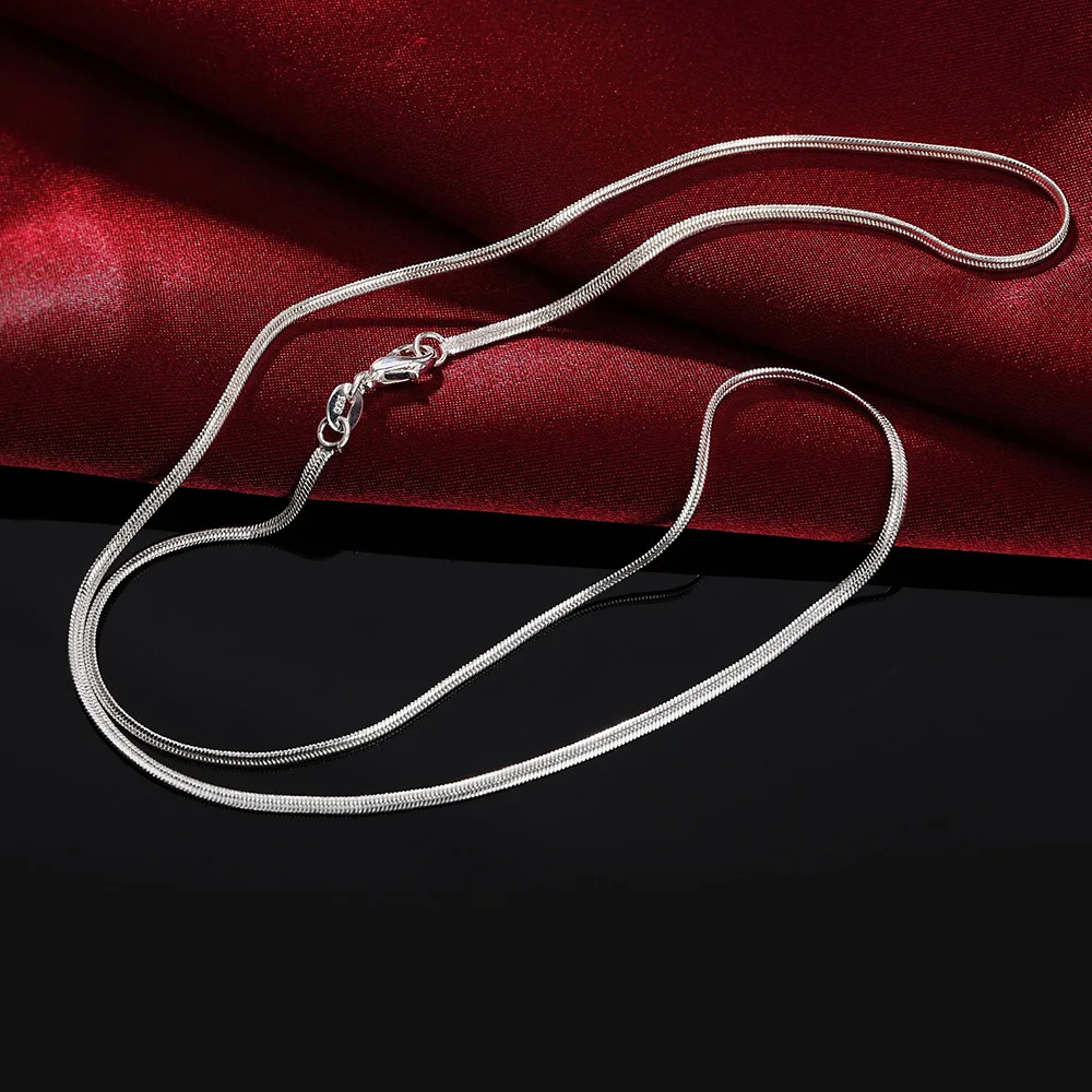 40-75cm Length 925 Sterling Si - 925 Sterling Silver Chain Necklace Men recension och pris