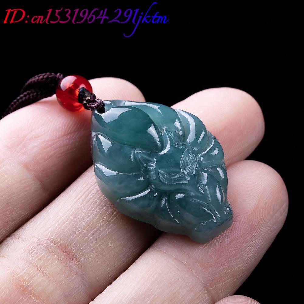 Natural Burmese Jadeite Fox Pe - Necklaces recension och pris