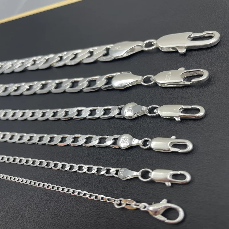 Men's 925 Sterling Silver Neck - Cuban Link Chain 12Mm recension och pris