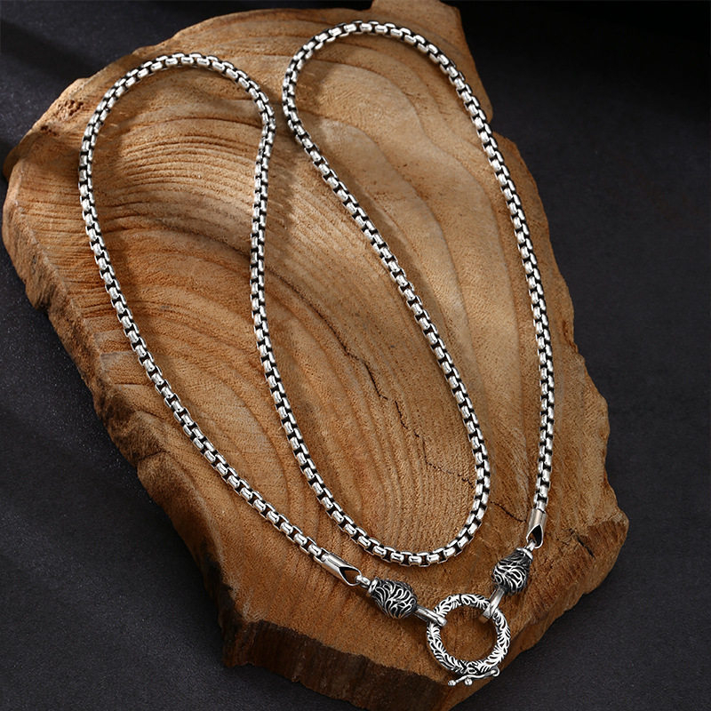 OUYADI 925 Sterling Silver Ret - 925 Sterling Silver Chain Necklace Men recension och pris
