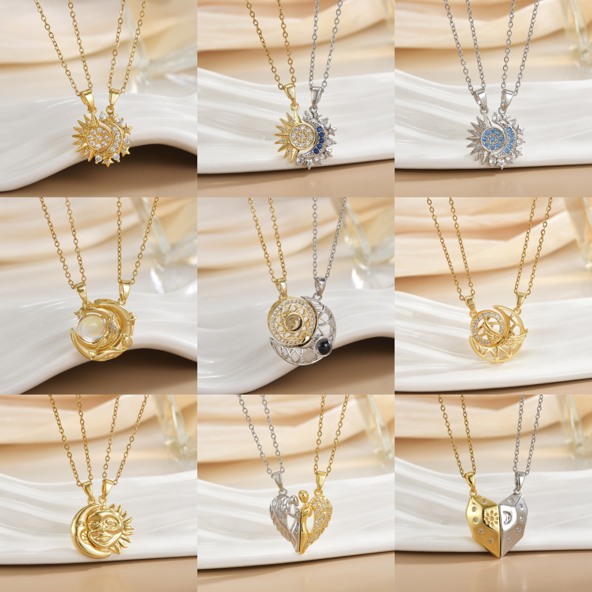 Couples Magnetic Necklaces Sun - Magnetic Couple Matching Necklaces recension och pris