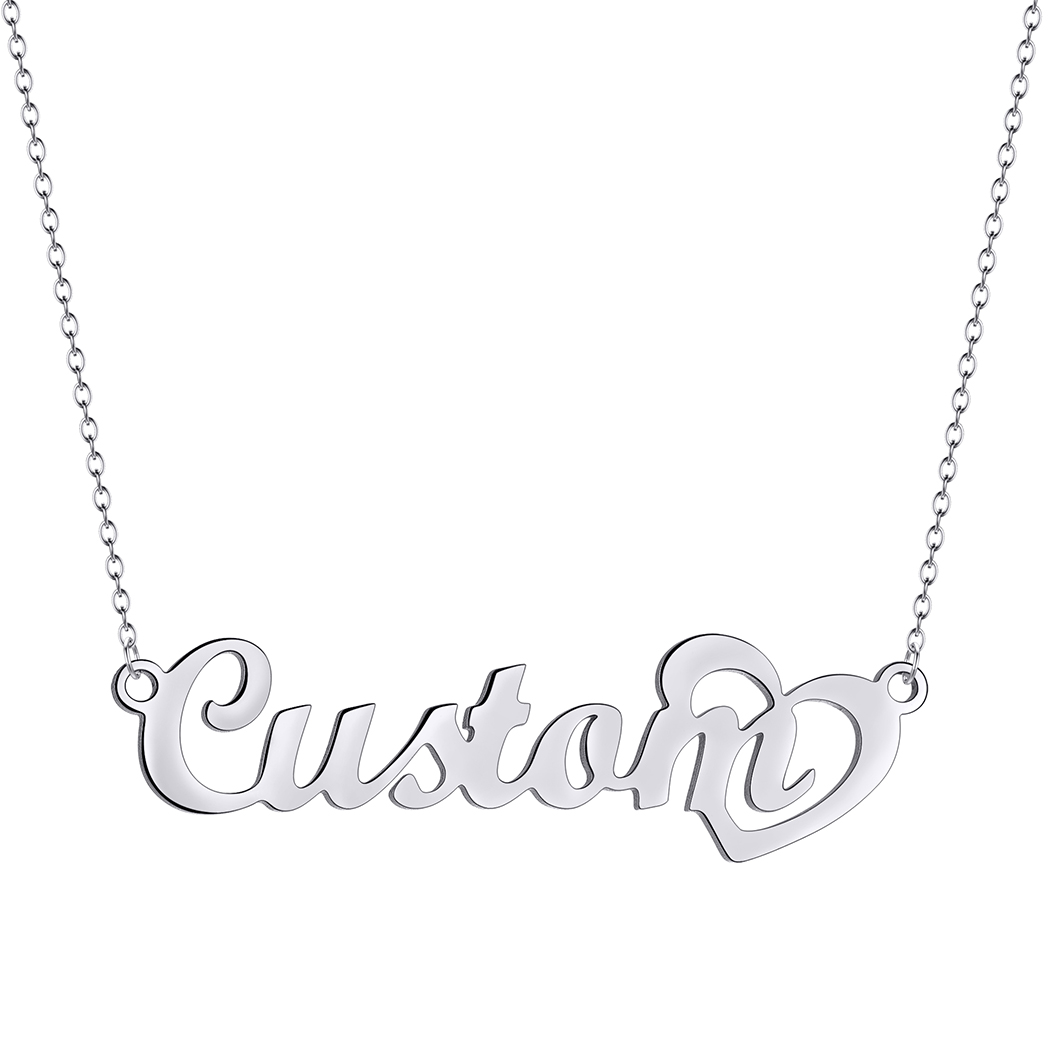Customized Name Necklace with  - Custom Name Necklace Stainless Steel recension och pris