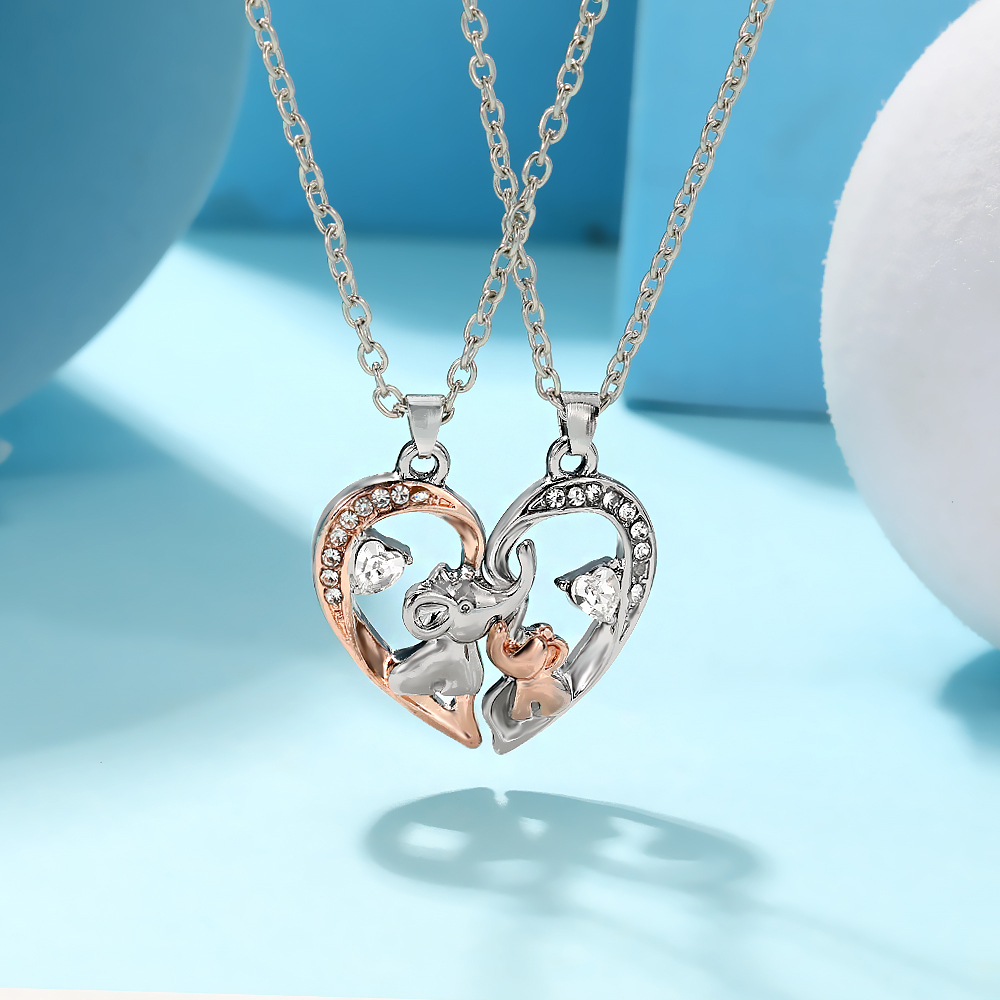2Pcs Magnetic Matching Heart E - Magnetic Couple Matching Necklaces recension och pris