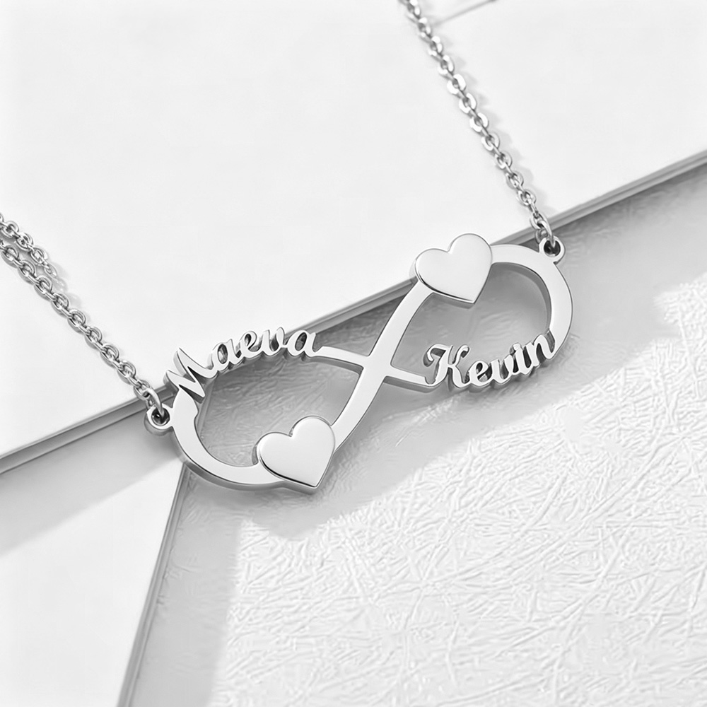 Custom Name Necklace Infinity  - Custom Name Necklace Stainless Steel recension och pris