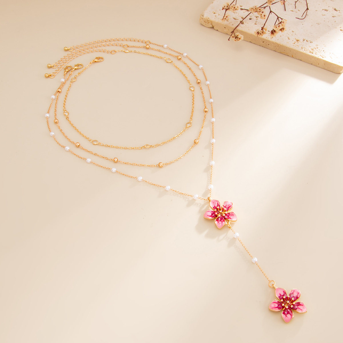 Clean Aesthetic Dainty Layered - Layered Pendant Necklace Aesthetic recension och pris