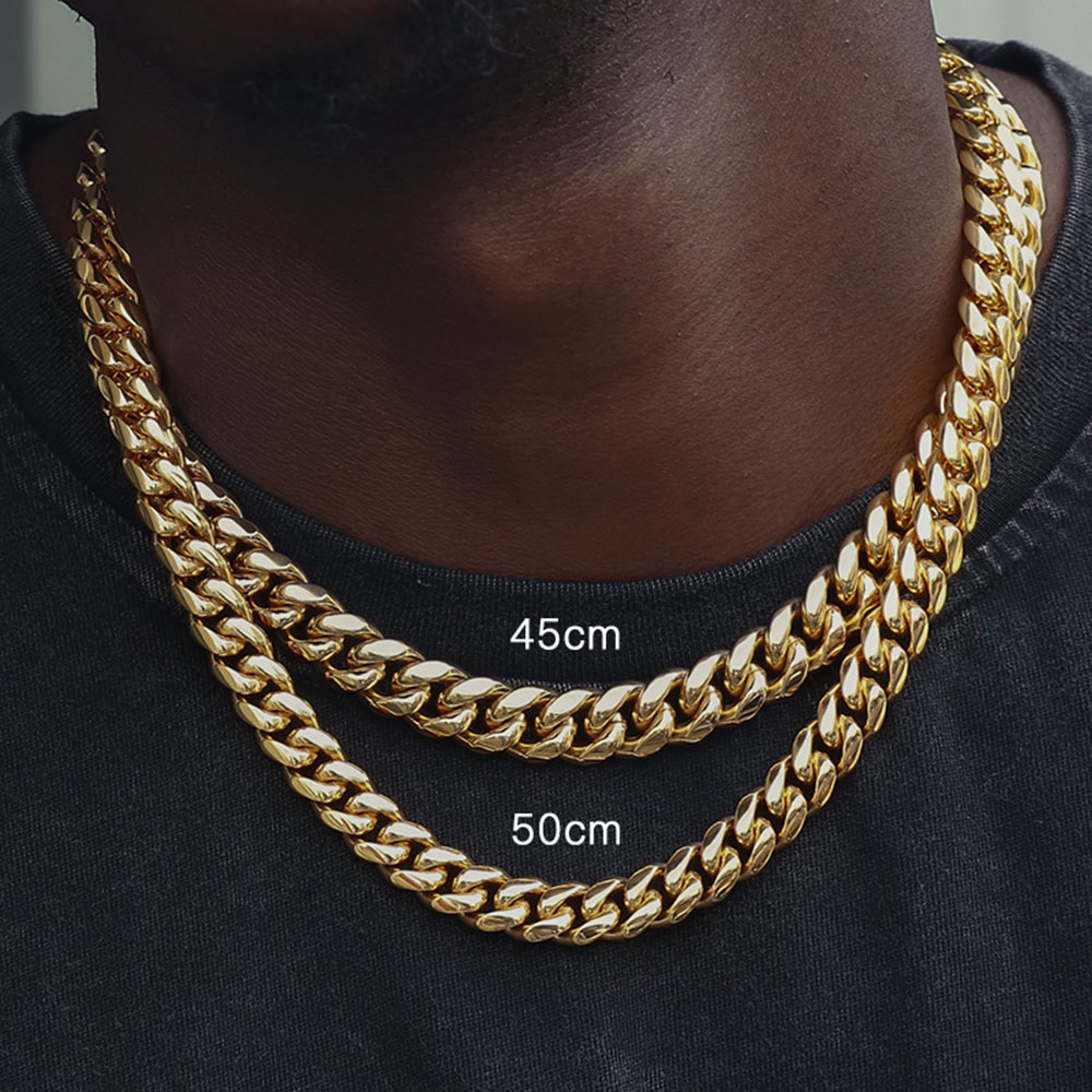 6mm/8mm/10mm/12mm Hip-Hop High - Cuban Link Chain 12Mm recension och pris