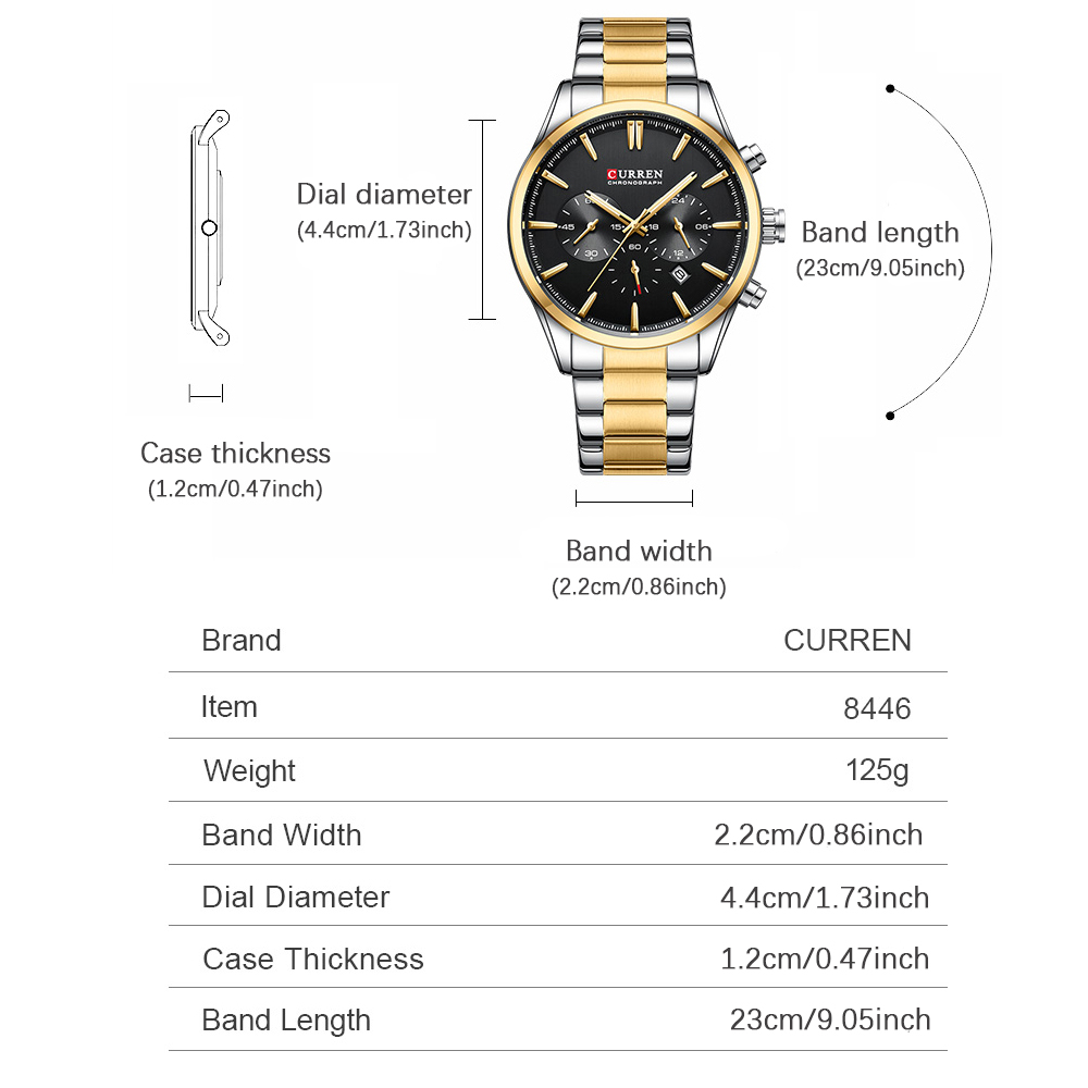 CURREN Casual Quartz Chrono Sp - Watch Accessories recension och pris