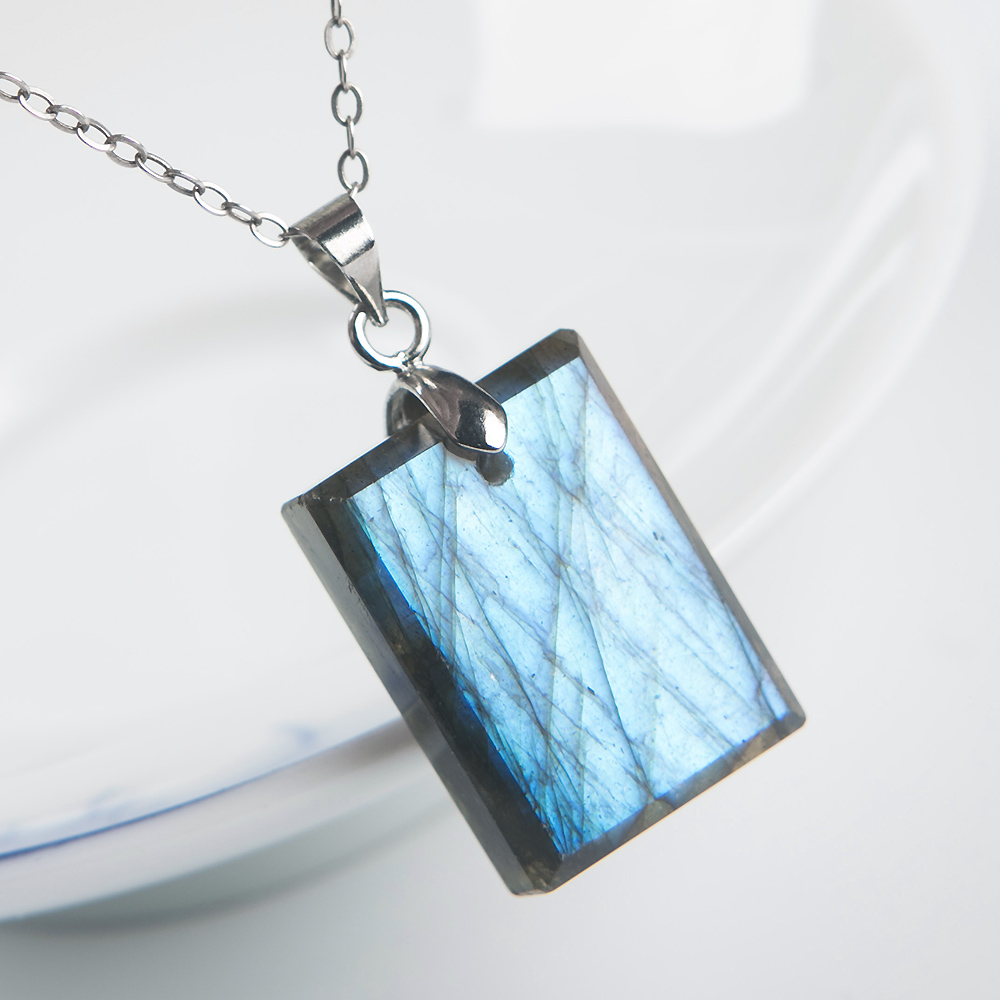 Necklace Pendant Natural Labra - Crystal Pendant Necklace Natural Stone recension och pris