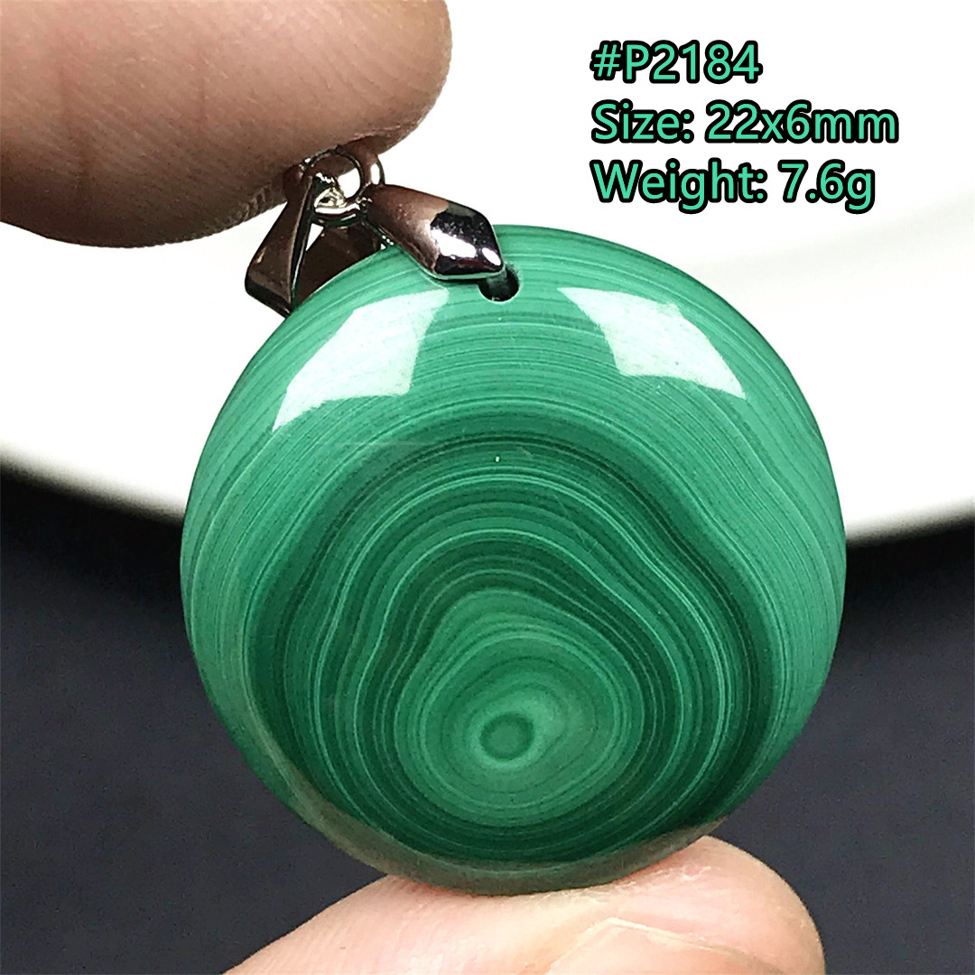 Natural Green Malachite Chryso - Crystal Pendant Necklace Natural Stone recension och pris