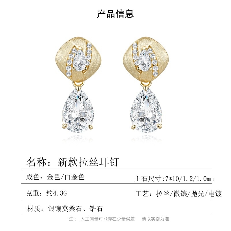 Lab-Grown Diamond Moissanite S - Earrings recension och pris