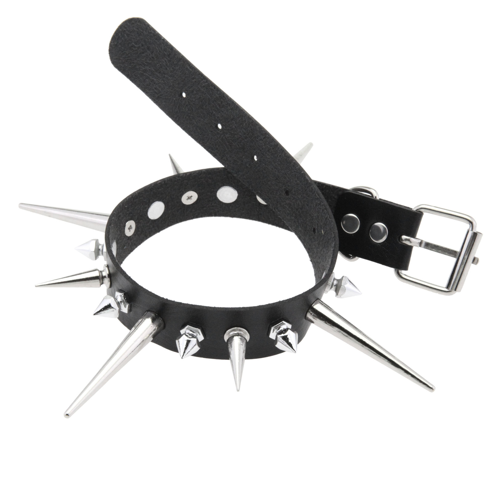 KMVEXO Punk Long Spike Choker  - Goth Punk Spike Choker recension och pris