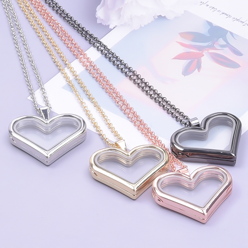 1Pc Y2K Girl Sweet Love Heart  - Heart Locket Necklace Photo recension och pris
