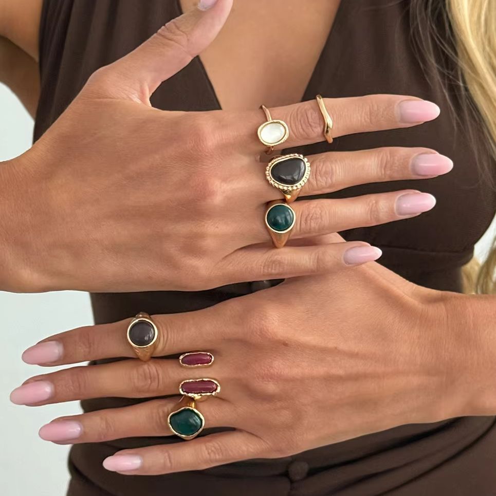 IngeSight.Z 7Pcs/Set Punk Tren - Vintage Punk Knuckle Rings Set recension och pris