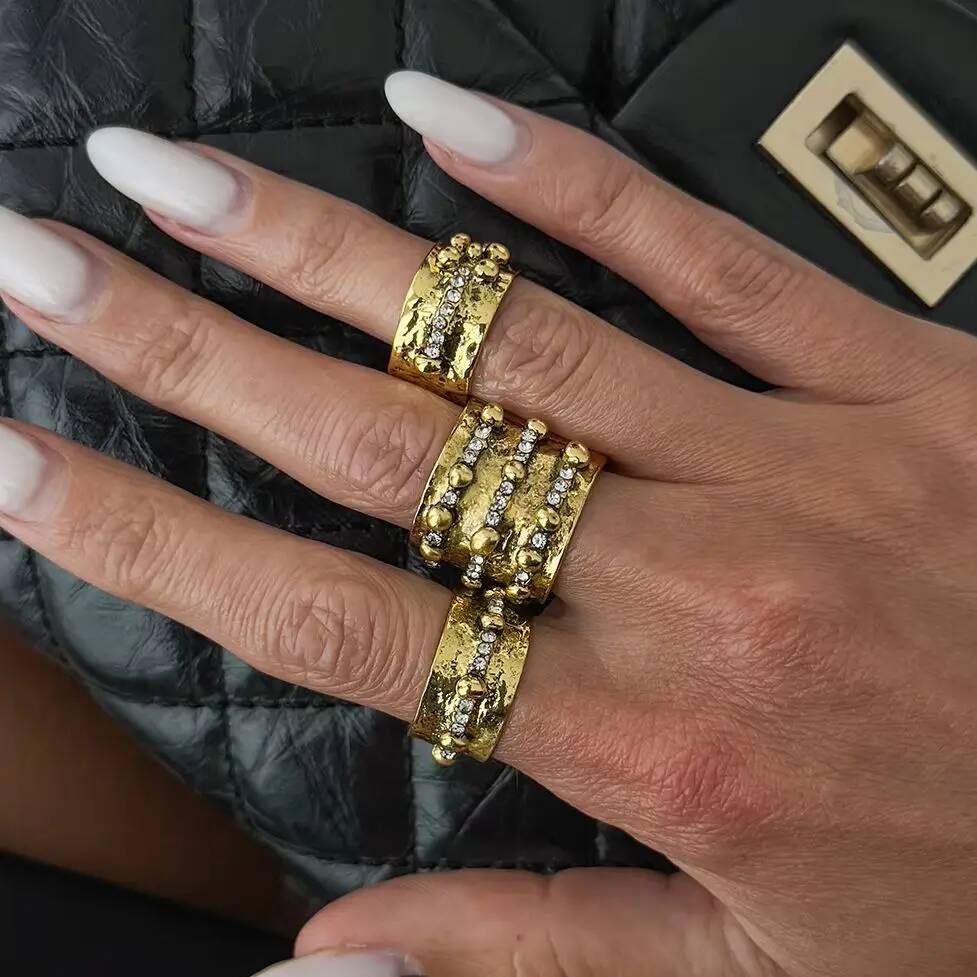 Ingemark 3Pcs Vintage Inlay Rh - Vintage Punk Knuckle Rings Set recension och pris