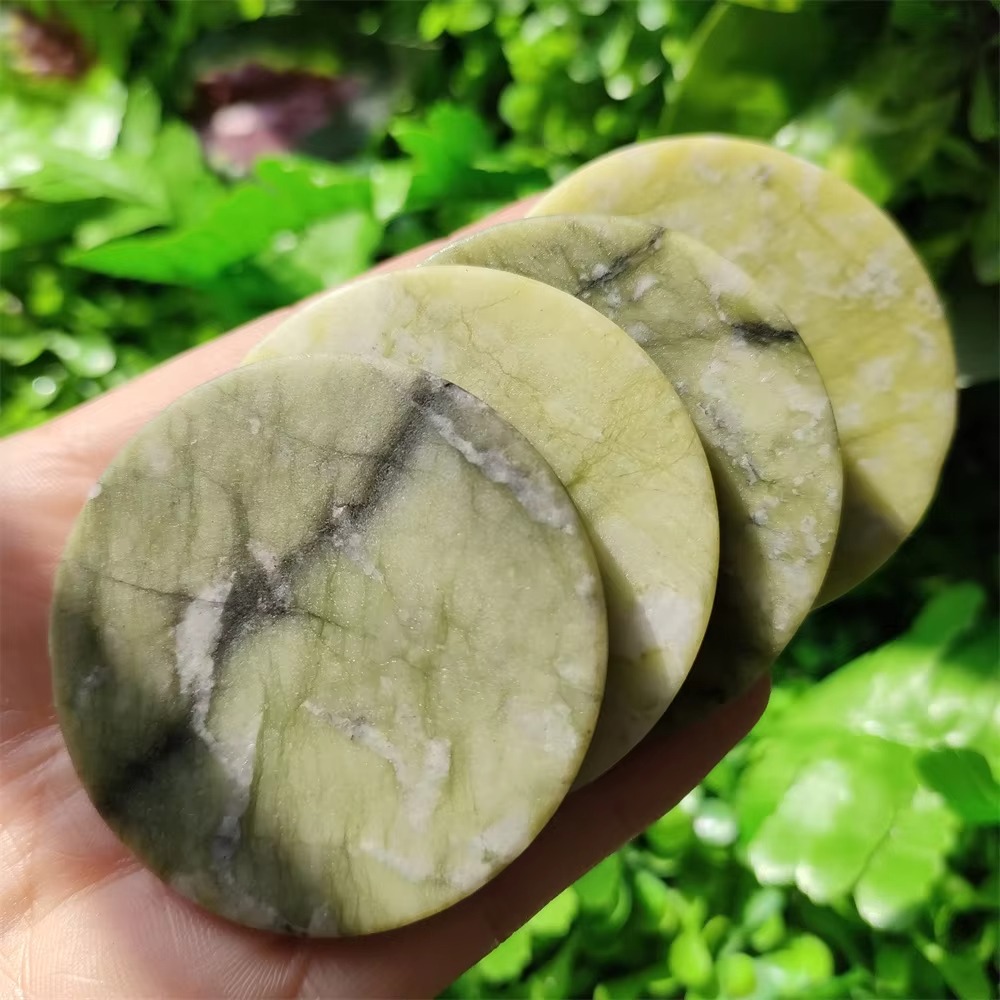 Natural Crystal Slab Slice Jad - Crystal Pendant Necklace Natural Stone recension och pris