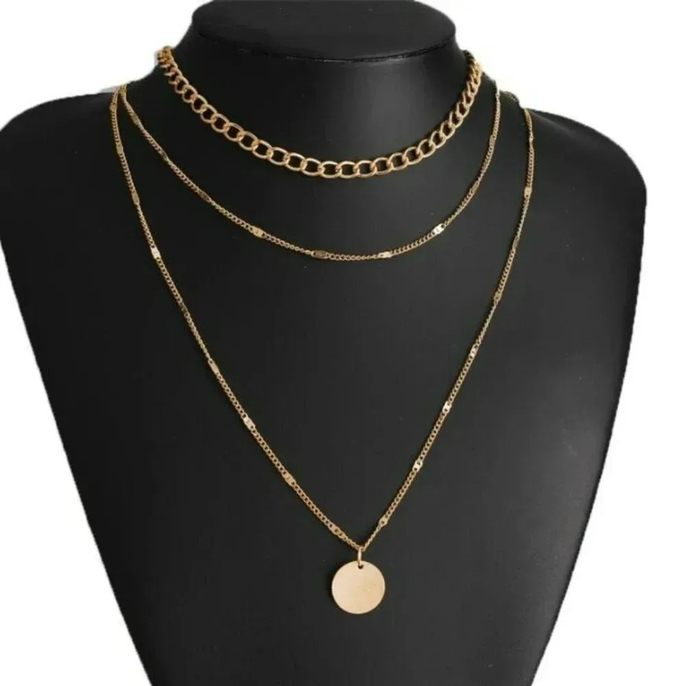 Aesthetic Fashion Retro Vintag - Layered Pendant Necklace Aesthetic recension och pris