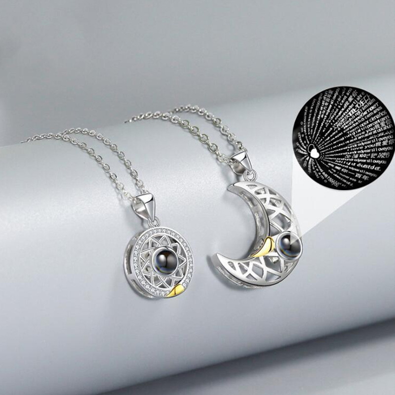 2PCS/Set Couple Matching Neckl - Magnetic Couple Matching Necklaces recension och pris