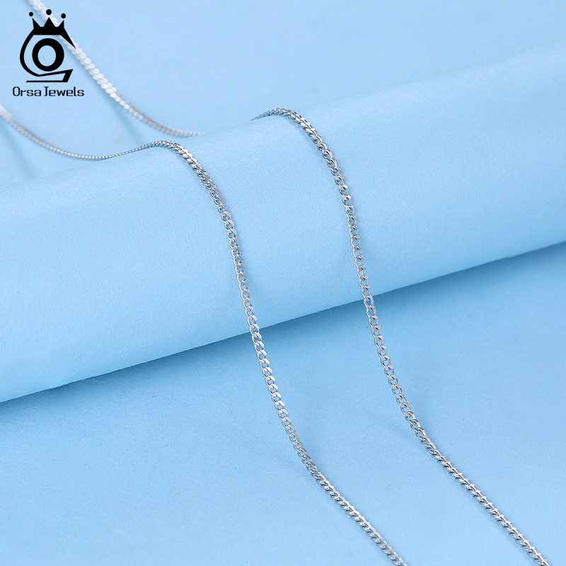 ORSA JEWELS Italian 925 Sterli - 925 Sterling Silver Chain Necklace Men recension och pris
