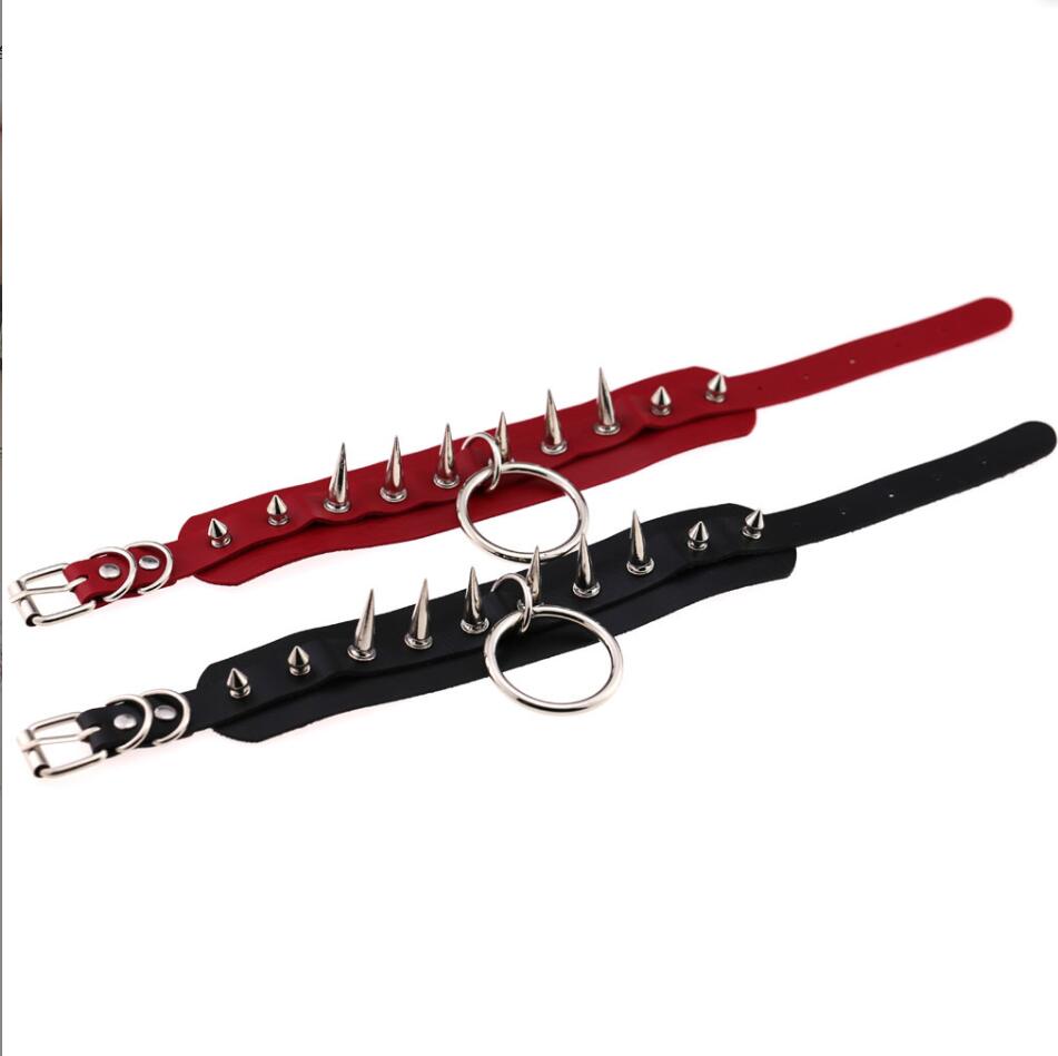 Long Spiked Choker Punk Collar - Goth Punk Spike Choker recension och pris