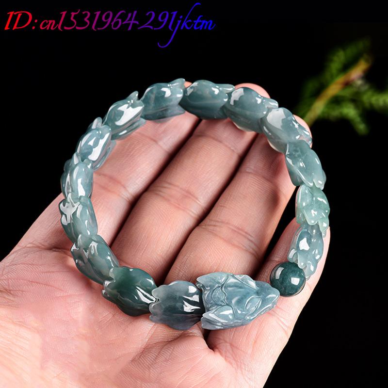 Blue Burmese Jadeite Dragon Br - Bracelets recension och pris