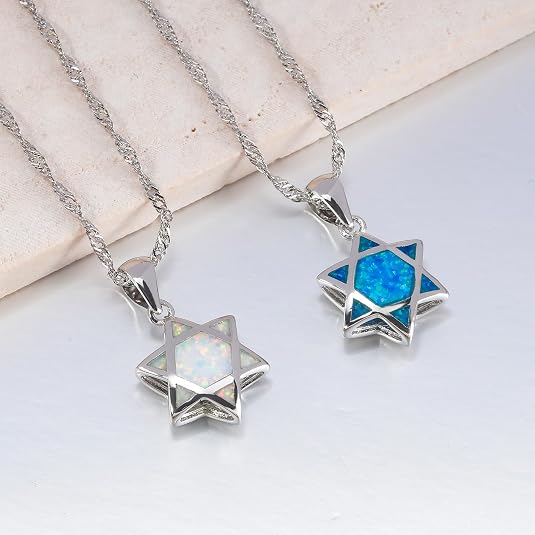 Star of David Opal Pendant Nec - Necklaces recension och pris