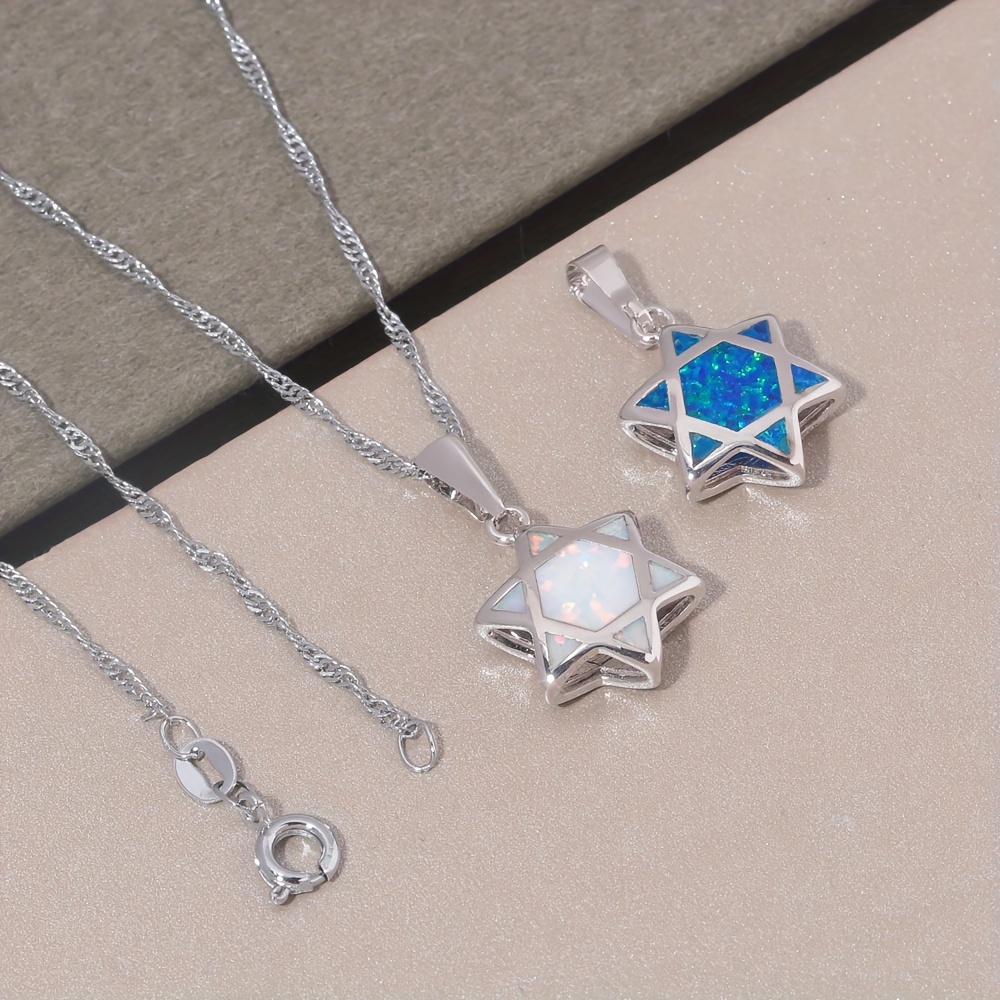 Star of David Opal Pendant Nec - Necklaces recension och pris