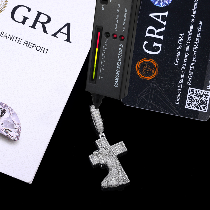TUHE New Jesus Cross 925 Silve - 925 Sterling Silver Chain Necklace Men recension och pris