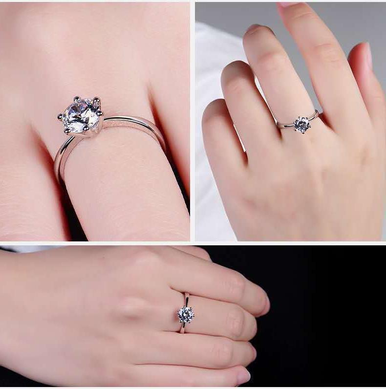 Elegant hexagonal geometric ri - Moissanite Engagement Ring 1 Carat recension och pris