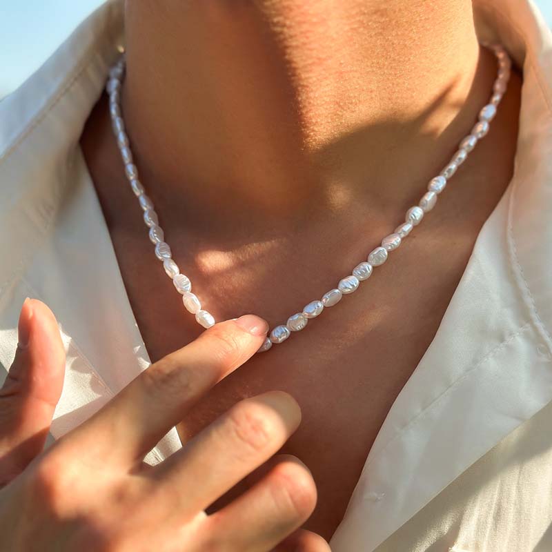 New Fashion Simple Imitation P - Pearl Choker Necklace Vintage recension och pris