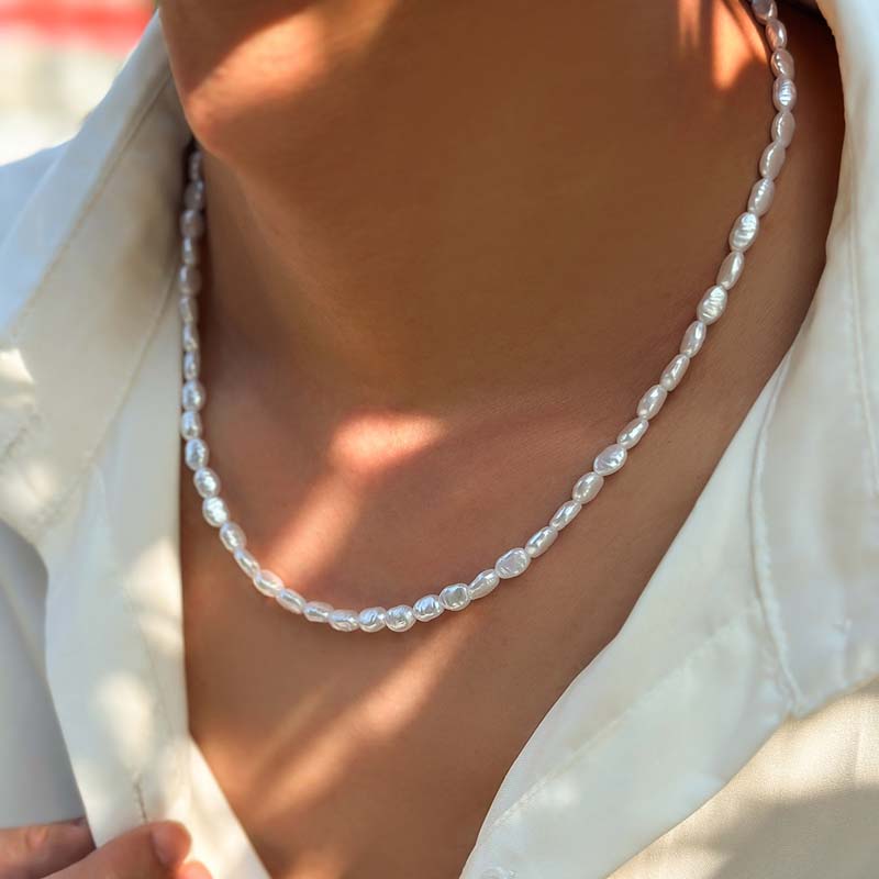 New Fashion Simple Imitation P - Pearl Choker Necklace Vintage recension och pris