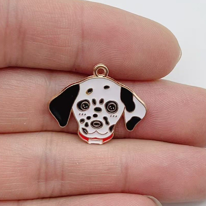 12pcs cartoon pet spotted dog  - Earrings recension och pris
