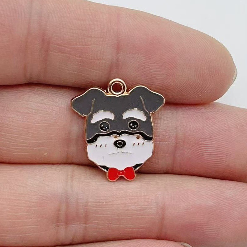 12pcs cartoon pet spotted dog  - Earrings recension och pris