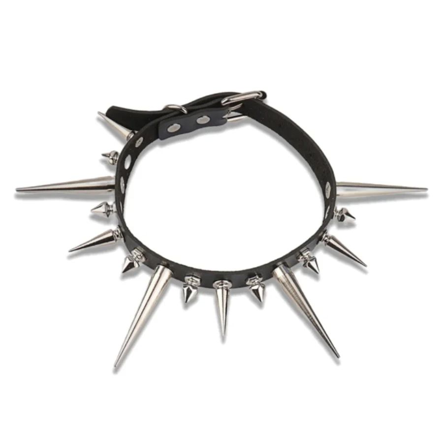 Goth Long Spike Choker Punk Fa - Goth Punk Spike Choker recension och pris