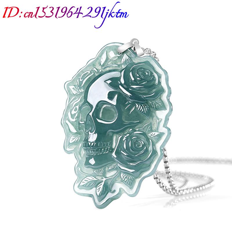 Natural Burmese Jadeite Skull  - Necklaces recension och pris
