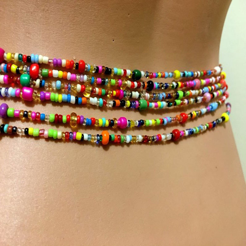 Women Layered Beaded Belly Cha - Body Jewelry recension och pris