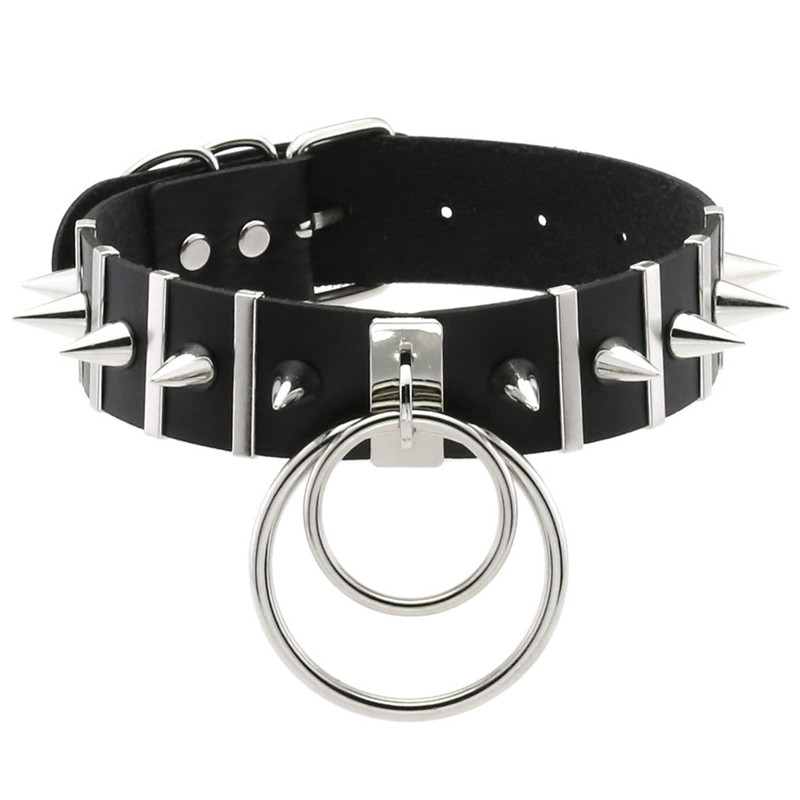 Pink Bondage Spike Choker Neck - Goth Punk Spike Choker recension och pris
