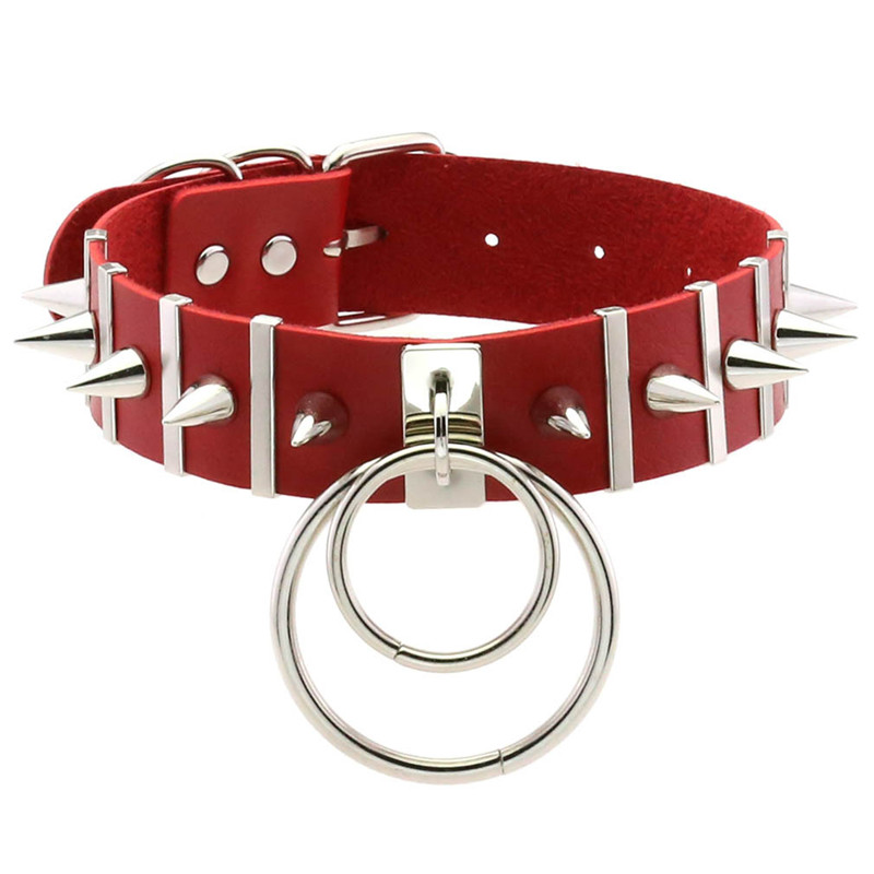 Pink Bondage Spike Choker Neck - Goth Punk Spike Choker recension och pris