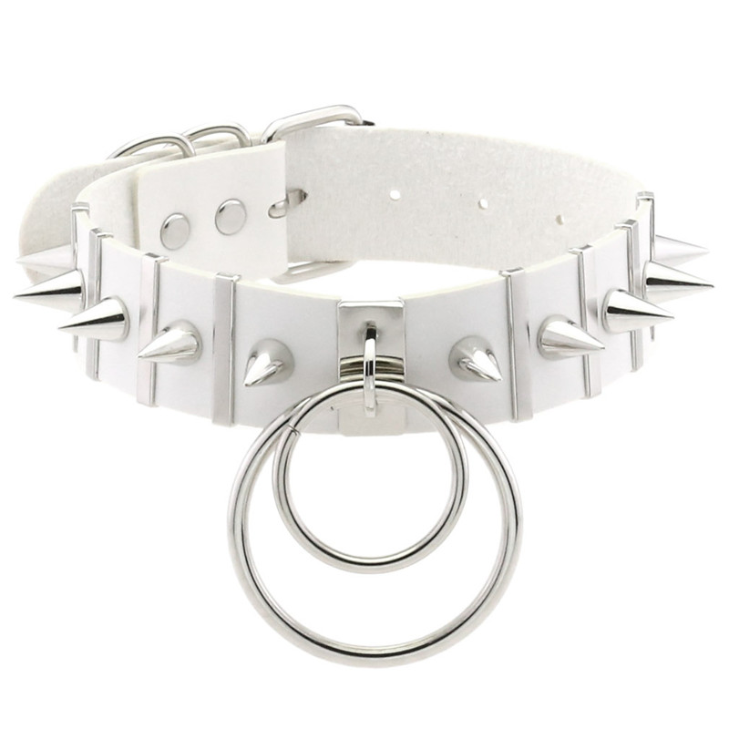 Pink Bondage Spike Choker Neck - Goth Punk Spike Choker recension och pris