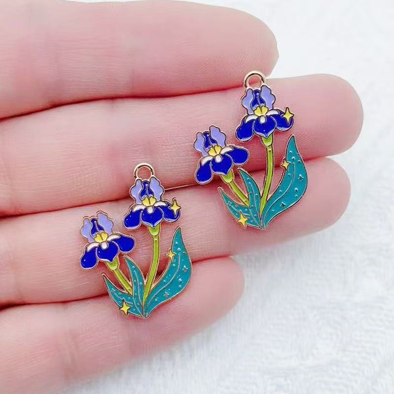 10pcs Plant Flower Bouquet Sun - Earrings recension och pris