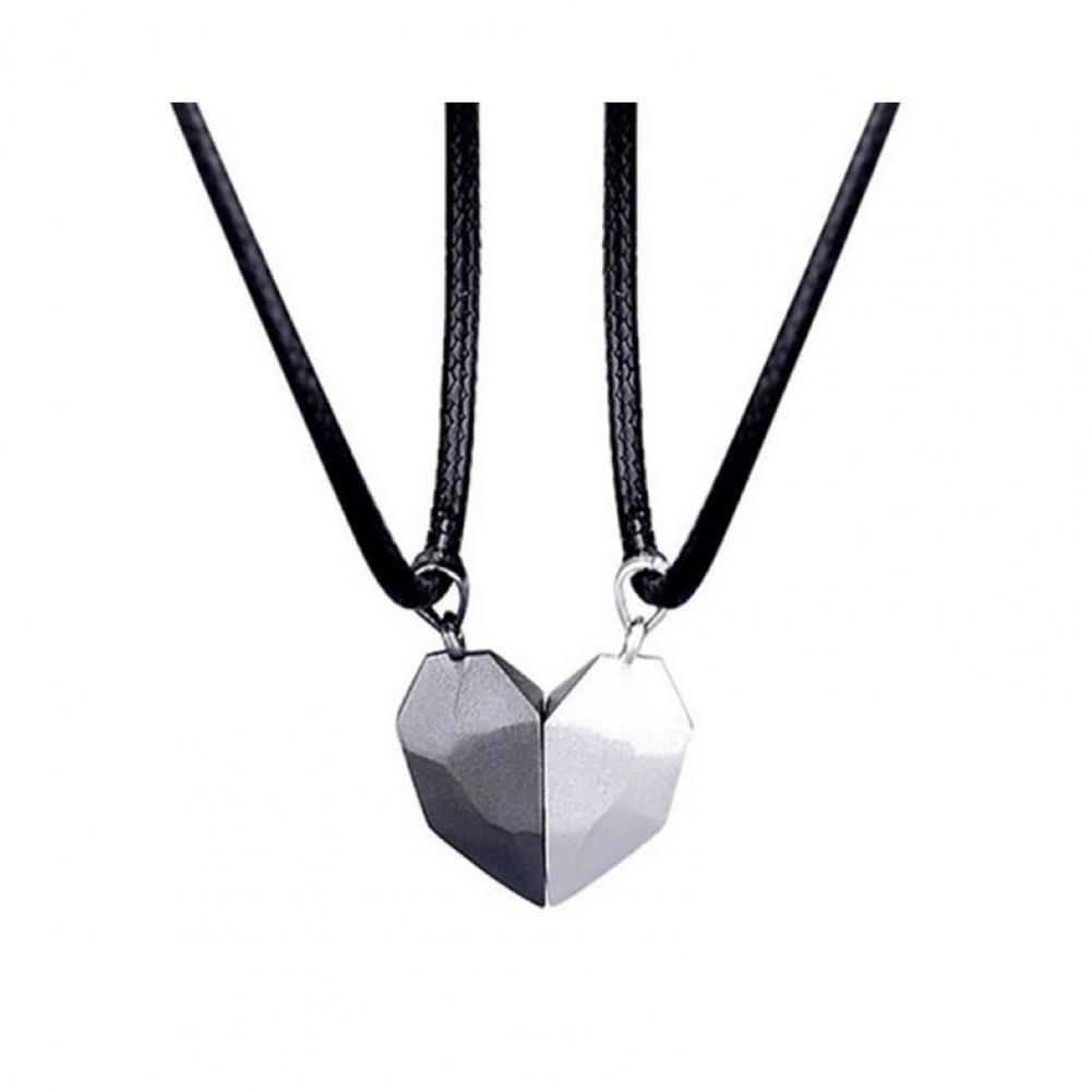 Heart Pendant Necklace Couple  - Magnetic Couple Matching Necklaces recension och pris