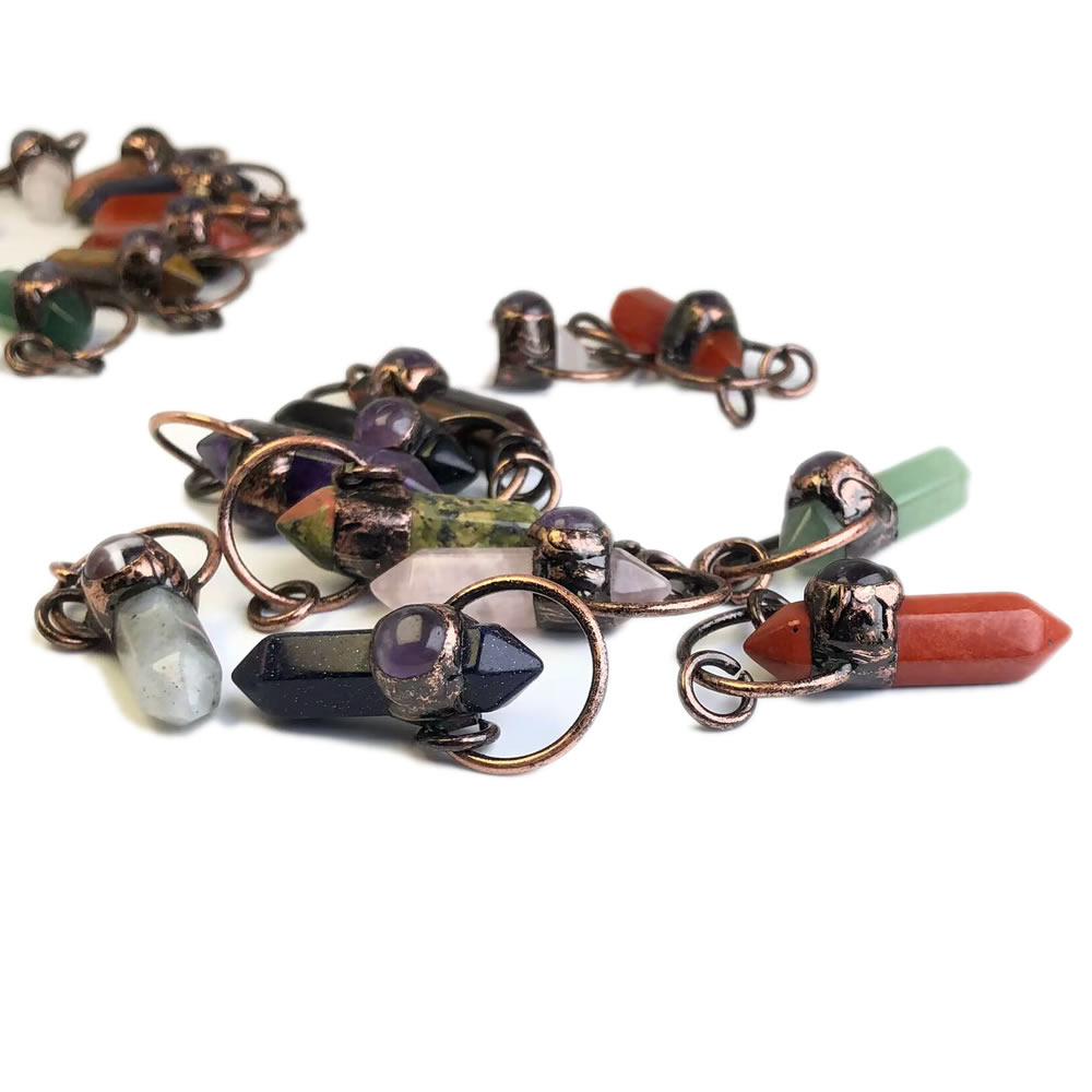 Natural Stone Crystal Quartz P - Crystal Pendant Necklace Natural Stone recension och pris